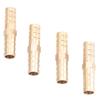 Brass Fitting Hose Barb Tail Reducer Reducing Plug Connector (6mm-8mm 4 pcs)