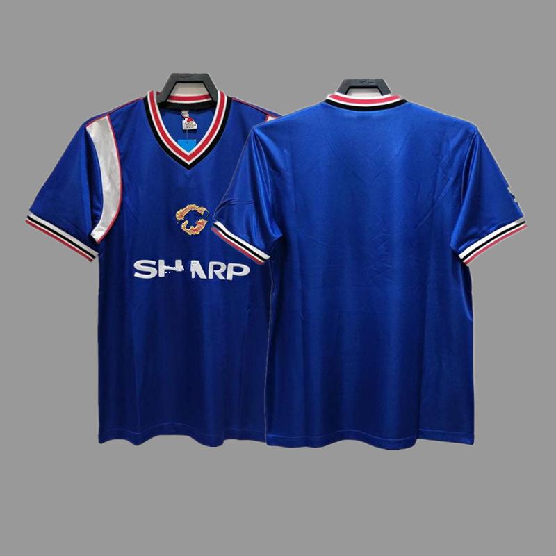 Man L Retro Jersey Football Jersey No. 7 Beckham Cantona C Ronaldo Rooney Giggs Jersey