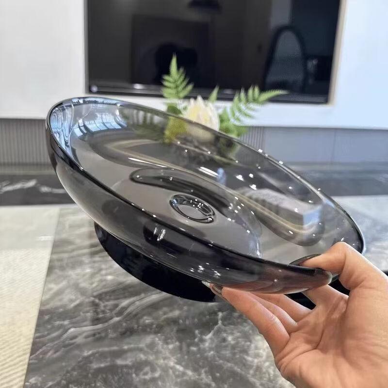 Yicang Light Luxury Glass Fruit Plate & Dessert Tray