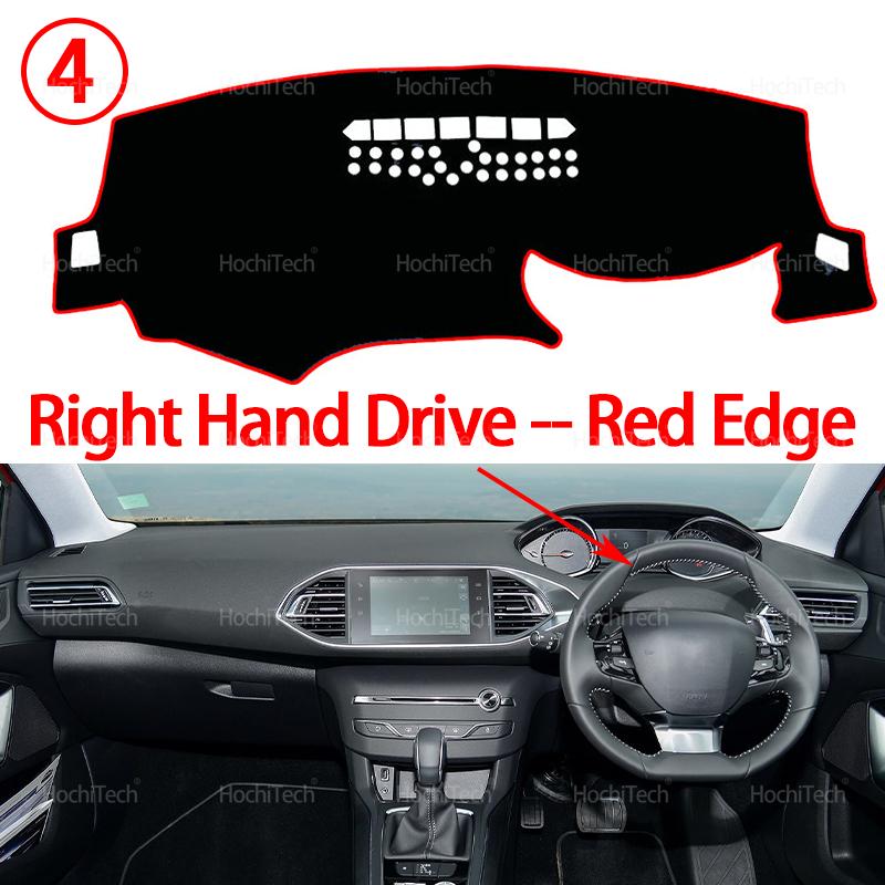 

For Peugeot 308 II T9 308SW 308GTI 2014~2021 Car Dashboard Cover Avoid Light Pad Instrument Platform Cover Mat Carpet Accessorie