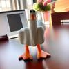 1pc, Duck You" Resin Statue - Modern Home Decor, Perfect for Valentine's, Easter Day Gift.