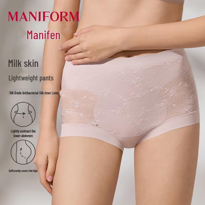 Manifen Women s Seamless High-Waist Briefs 170