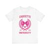 Coquette University Logo Tee, College Graphic T Shirt, Unisex Jersey Shirt,