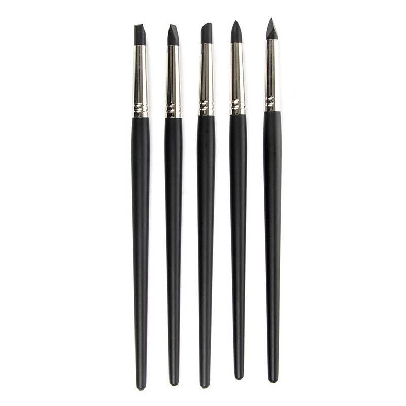 Composite Dental Adhesive Resin Cement Tooth Silicone Brush Pen 5 Pcs