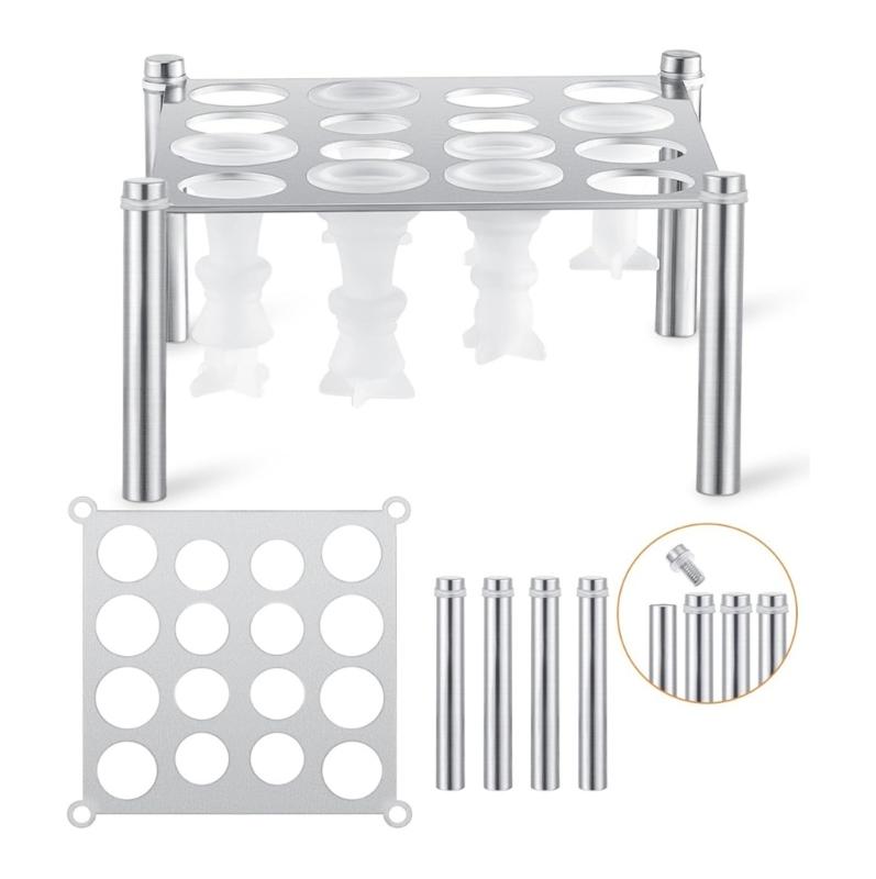 

Sophisticated Iron Chesses Mould Holder Clear Storage Home Accessory for Silicone Statements Pieces for Collectors 1