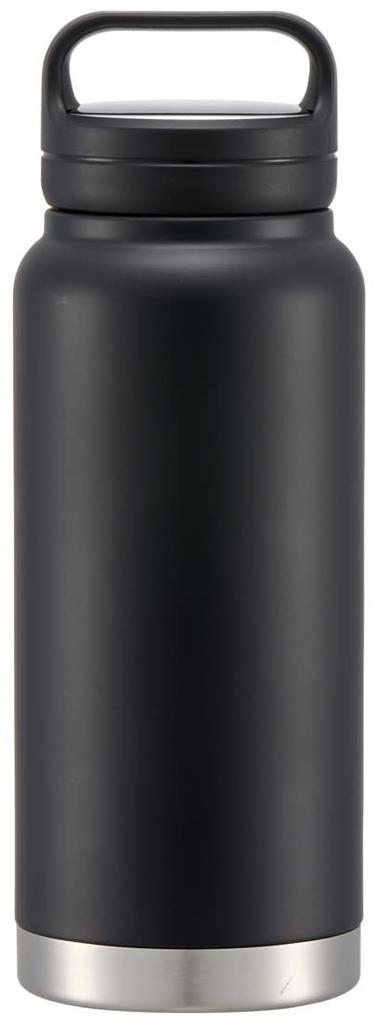 Skater Stainless Steel Mug Bottle 800ml with Screw Handle Black Thermal/Cold STSC8-A