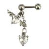 Heart Drop Zircon Earring for Women Girl Valentine Anniversary Birthday Gift