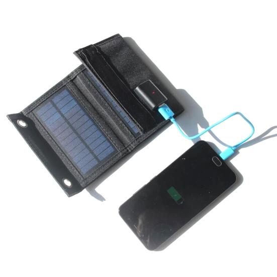Solar Panel Charger Foldable 4.5W Bag Charger 3-Fold Solar Folding Fast Charging Outdoor Supply