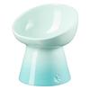 High Stand Pet Bowl, Deep Cool Mint, for Dogs and Cats, Stain-Resistant, Microwave Safe [Official Japanese Product]