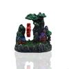 Moving Waterwheel Mountain Resins Aquarium Decoration Natural Underwater Terrain Scenery For Water Life Tanks J0MC
