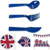 ¡Celebra con Estilo con el Ligero y Delicado Set de Artículos de Fiesta de la Bandera Británica! ¡Materiales Excelentes para Cualquier Ocasión!
