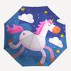 1pc Unicorn Fantasy Night Sky Umbrella with Plastic Handle,Suitable for All Seasons UmbrellaPT441