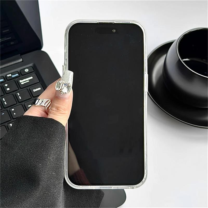 Koreansk Luksus Plating Glitter Butterfly Shell Mønster Telefonveske For iPhone 15 14 13 12 Pro Max 11 Lens Protective Bumper Cover