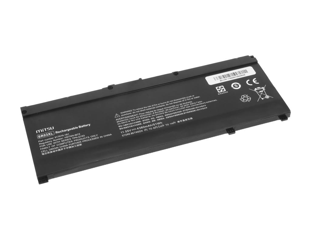 Baterie SR03XL pro HP Gaming 15 17 Omen 15-DC