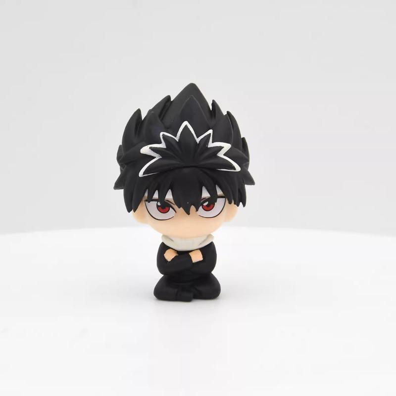 YuYu Hakusho Gashapon Toys Yuusuke Urameshi Hiei Kurama Koenma Q Version Figure Model Ornaments Toys