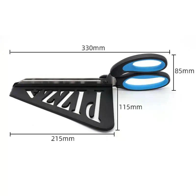 Pizzaschere Messer Pizza Schneidwerkzeug Edelstahl Pizzaschneider Slicer Backwerkzeug Multifunktional mit abnehmbarem Spatel