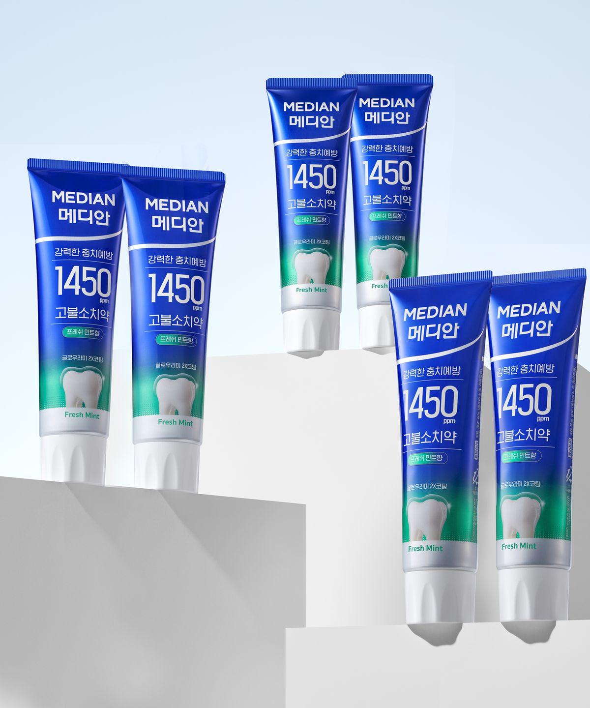 1450 High Fluoride Toothpaste Fresh Mint 100g 6 Packs
