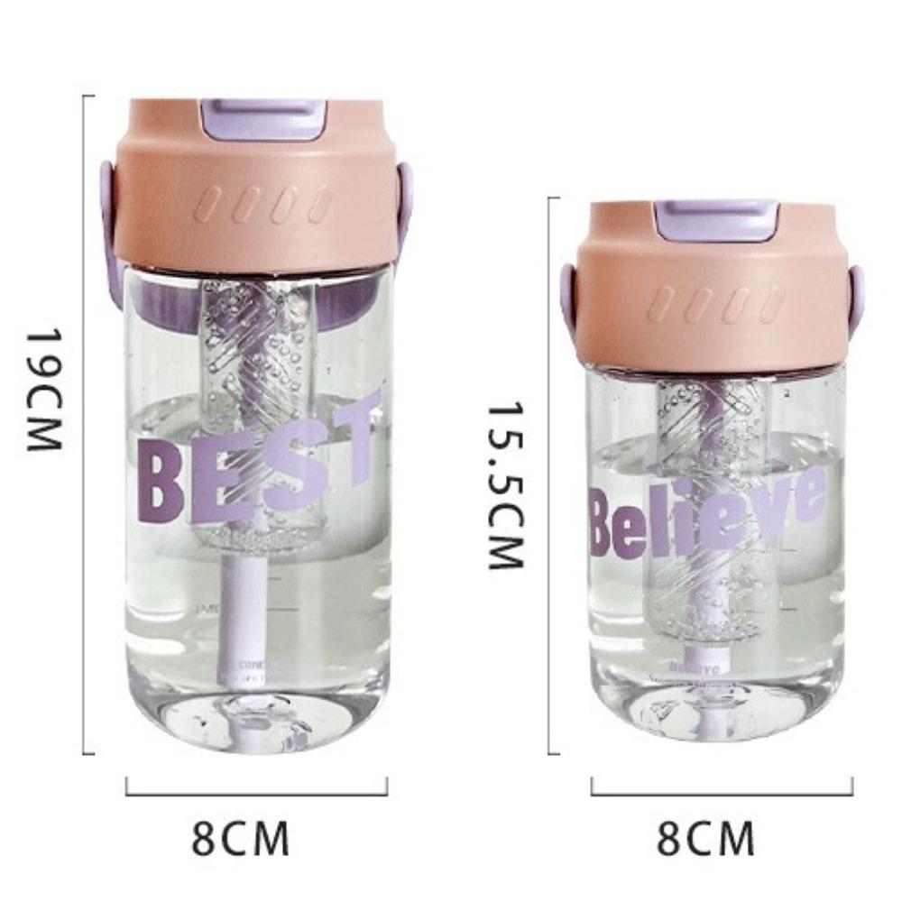 Large Capacity Sport Water Bottle 600/800ML Fruit Tea Cup Drinking Tumbler  School Office Outdoor