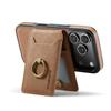 MAGKING K1 Series For iPhone 17 Pro Max Magnetic Case PC + TPU + PU Phone Cover with Card Holder