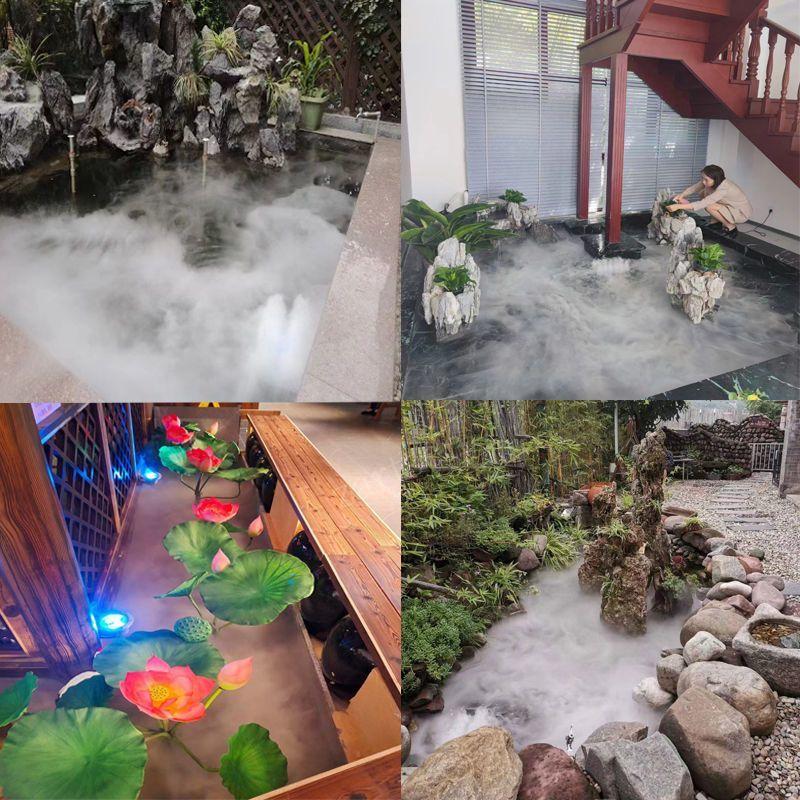 Industrieller 10-Kopf-Sprüher, Ultraschall-Nebelhersteller, Diffusor, Nebelgerät, Luftbefeuchter, Brunnen, Teich, Zerstäuber, Gewächshaus, Hydrokultur