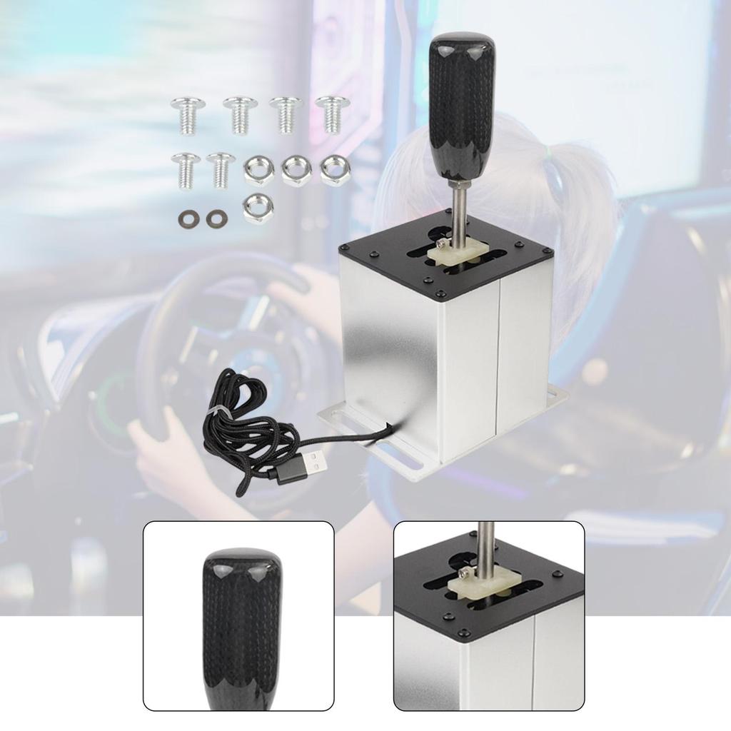 Simulator Schakelpook Hoge Prestaties Aluminiumlegering USB-verbinding H-versnelling voor PC Gaming Stuurwiel G29 G27 G920 T300RS