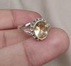 Citrine 925 Sterling Silver Ring: Handmade Faceted Gemstone, Positive Energy