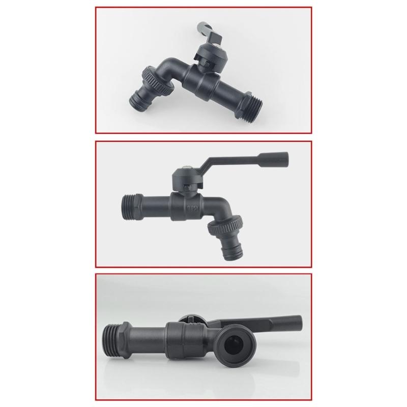 Single Handle Outdoor Water Tap Weatherproof Design Rotating Nozzle Maintenance Without 1/2x3/4 for Garden Hose Connection