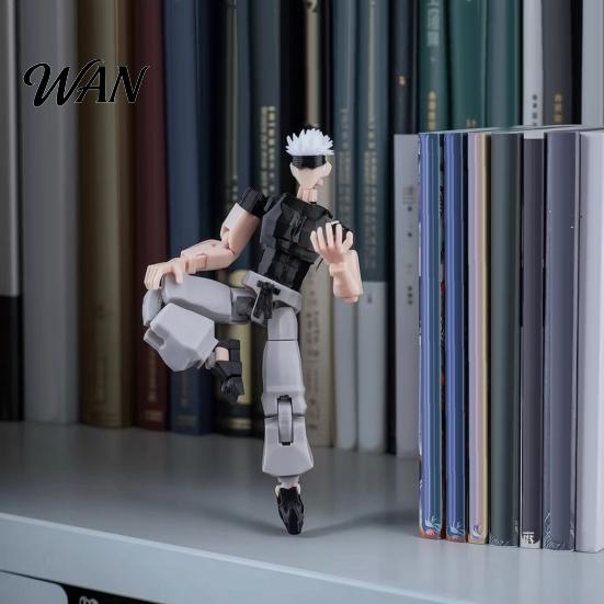 PLA Action Figure 3D Printed Anime Character Figure, Movable Joints with Desktop Decoration Accessories, Animation Model Ornament, Collectible