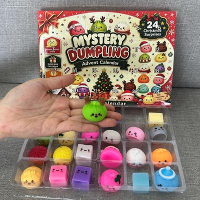 Christmas Squishy Advent Calendar  Fidget Countdown Calendar Surprises Sensory Fidget for Adult Christmas Party Favors Gift