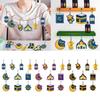 10pcs Eid Mubaraks Hanging Pendants Ramadans Kareems Decorations For 2024 Home Islamic Muslims Eid Alfitr Festival