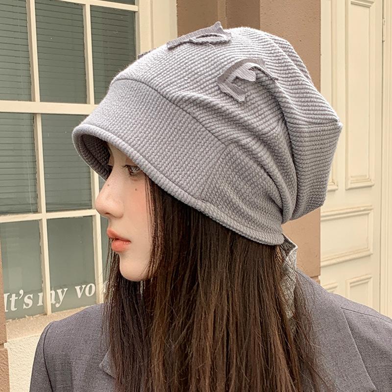 Letter Stack Hat Casual Windproof Hat Children's Autumn and Winter Warm Hat