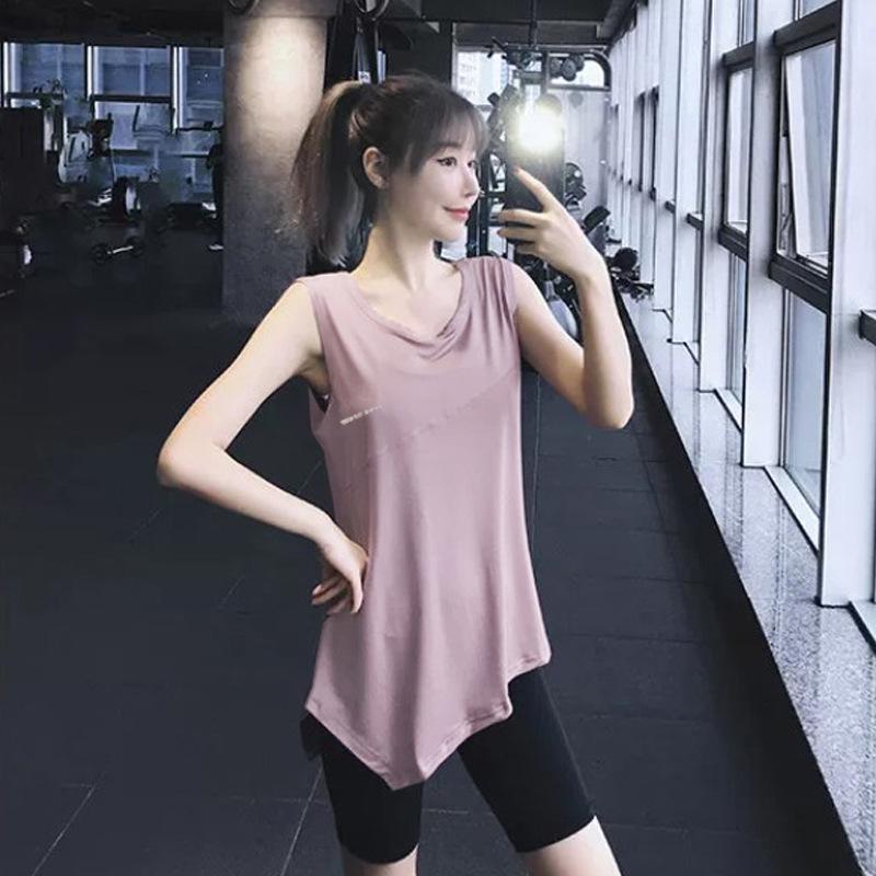 Women's Quick-Dry Ice Silk Sleeveless Sports Vest for Summer Yoga, Running, Fitness, and Training