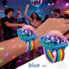 Piece Mini Disco Ball Flashing LED Bracelet Portable Party Bracelet Light with Suction Cup Vitality Change Party Light Disco Light