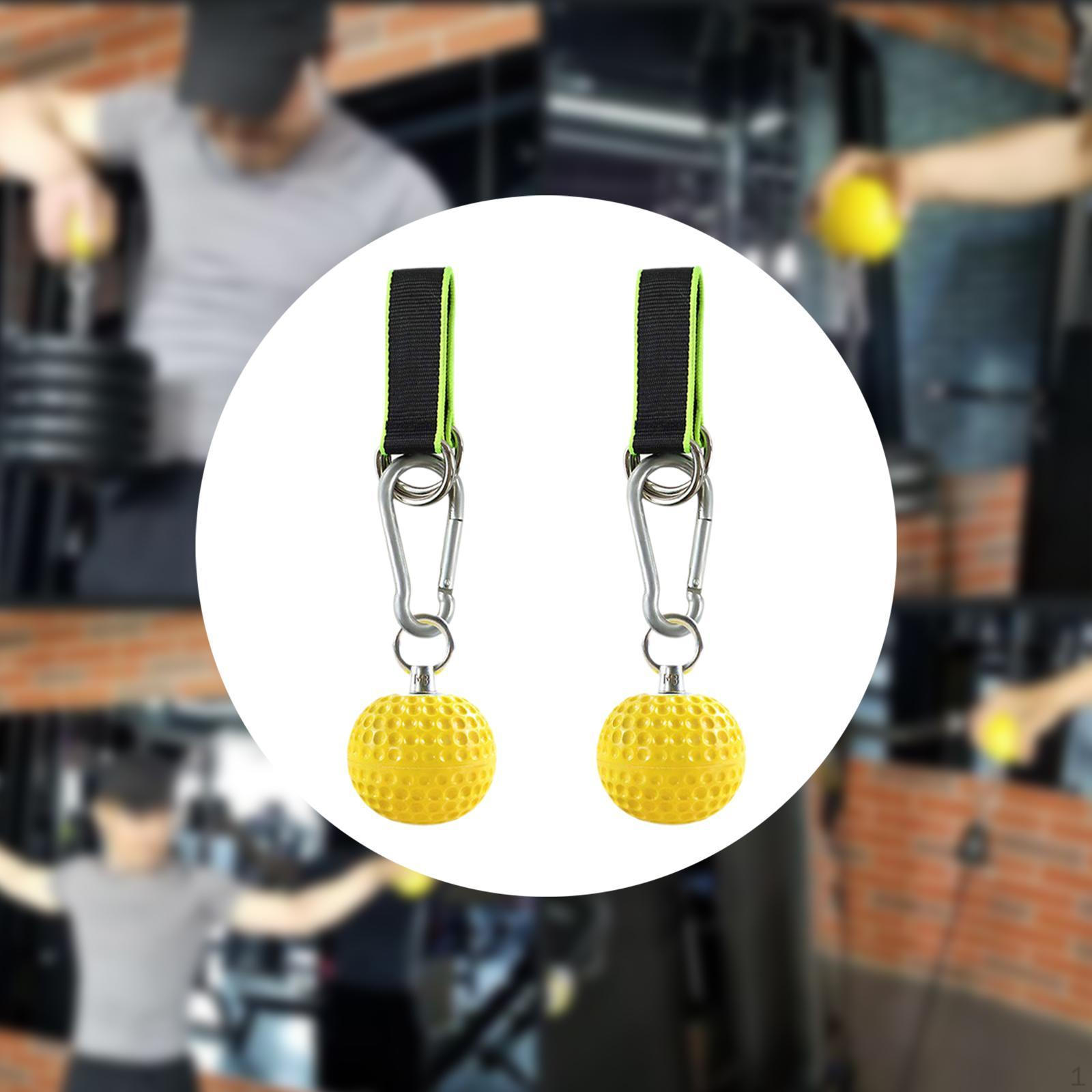 

2 шт. Power Grip Ball Climbing Hold Strength Workout Pull up Ball Diameter 9cm_Green Strap