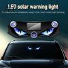 Universal Car Lighting Kit Solar Devil Eyes Light for Windshield, Window Warning Sign with Three Smart Modes, Automotive Ambient Kits LED Digital