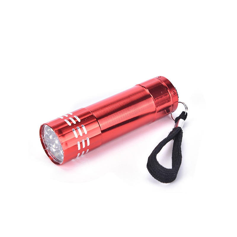 Mini Uv Ultra Violet 9 Led Flashlight Blacklight Light Inspection Lamp Torch