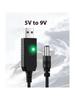 USB 9V / 12V boost cable to power the router from the overbank, with display.