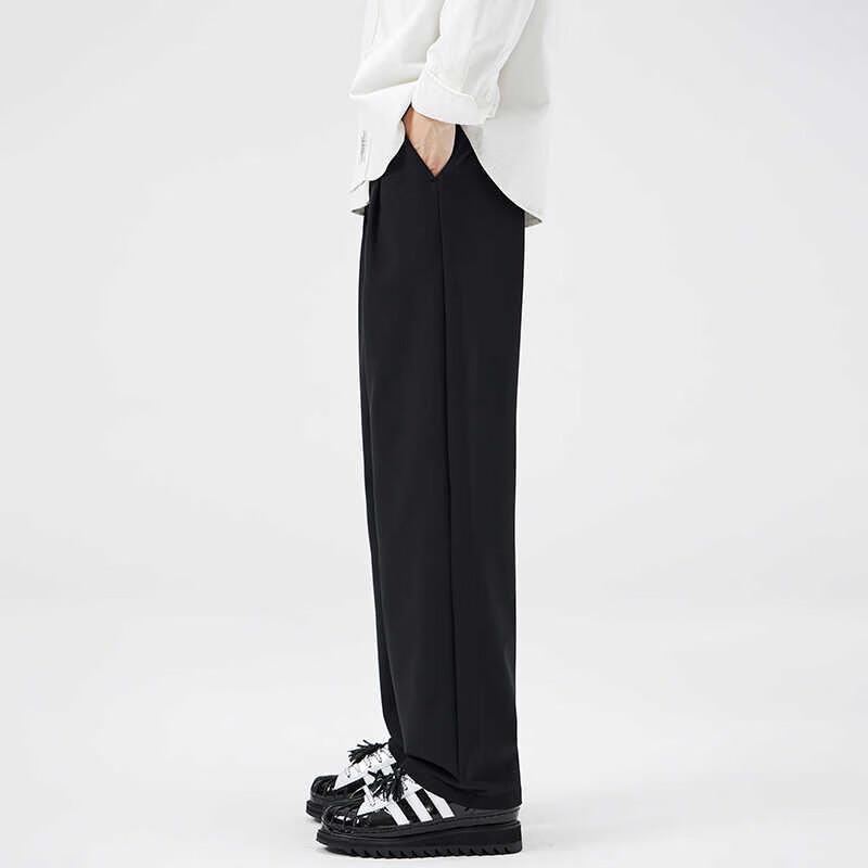 Men's Spring/Autumn Casual Loose Straight-Leg Trousers 7J06