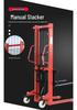 Manual Stacker & Semi-Electric Hydraulic Forklift (1-3 Ton) with 2 Ton Hand Pallet Jack
