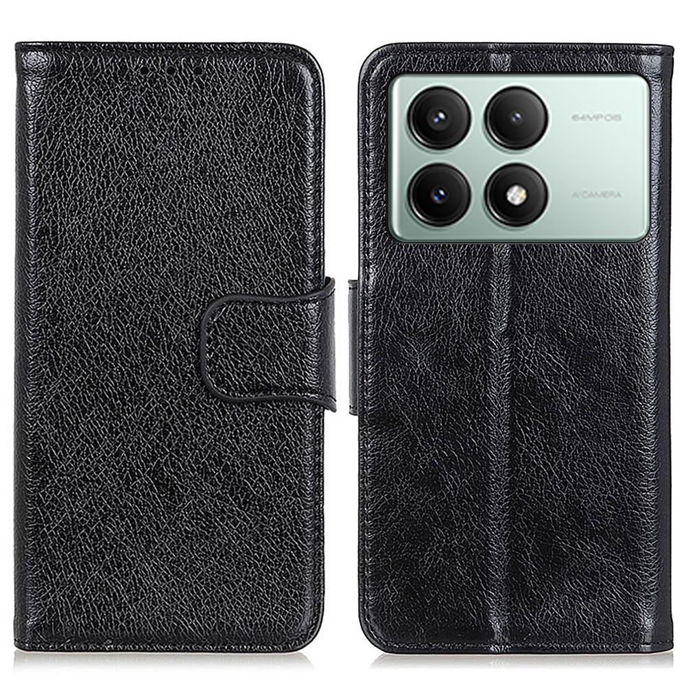 For Xiaomi Redmi K70E 5G/Poco X6 Pro 5G Wallet Case Protective Split Leather Phone Cover