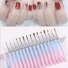 Nail Art Pen Nylon Brush Long Skidproof Nails Brushes Comfortable Lightweight Manicure Tools Wire Gift Friend DIY
