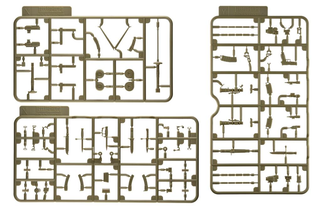 Tomytec Little Armory LD053 Guns Accessories B2 Unpainted Assembly Runner Kit 336990 1/12