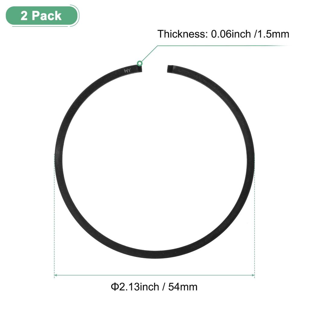 M METERXITY Zestaw pierścieni tłokowych 2 szt. 54 mm x 1,5 mm Standardowy pierścień tłokowy Tłok