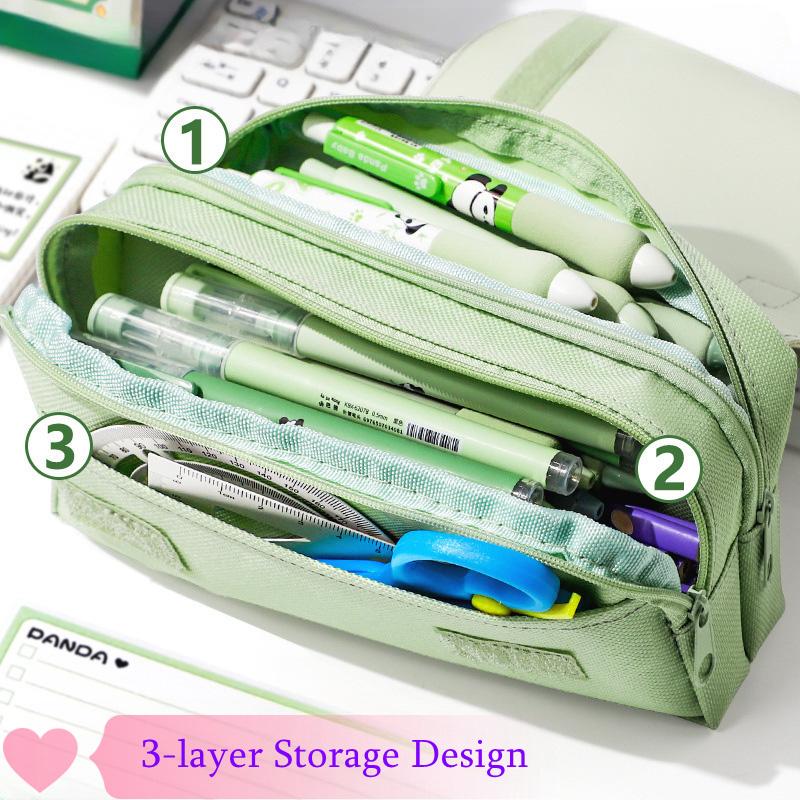Capybara Large Capacity Pencil Case with Stress Relief Cute Pens Bag with Pressable Toy for Students Stationery