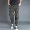 Men's Fashionable Multi-Pocket Cargo Pants: Autumn/Winter Thick Joggers with Loose Fit and Tapered Legs