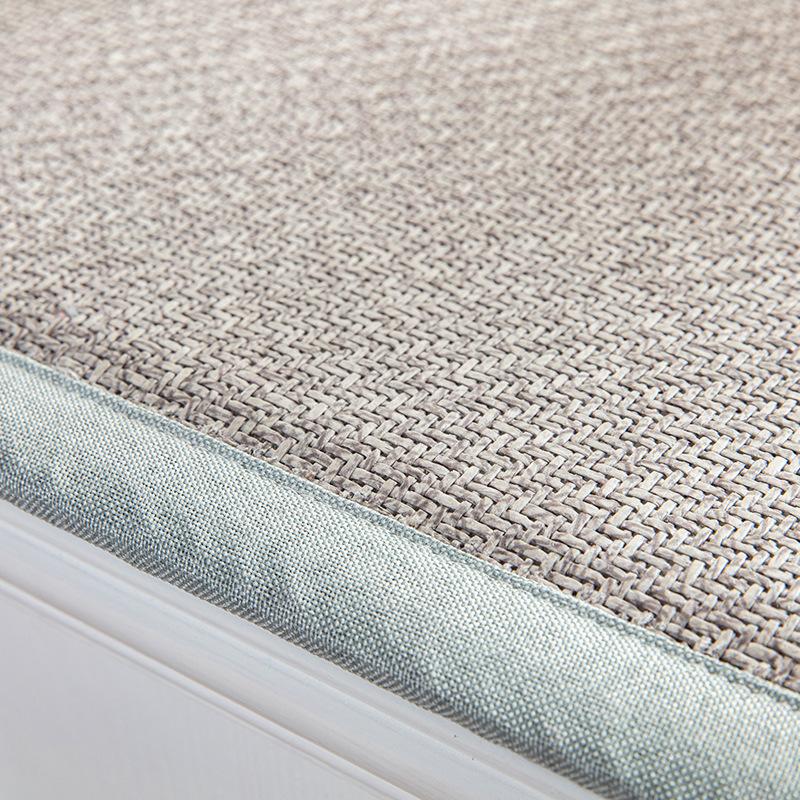 Summer Window Cushion Ledge Cushion Four Seasons Universal Ins Wind Ice Silk Rattan Mat Bay Window Decoration Balcony Cushions Blanket