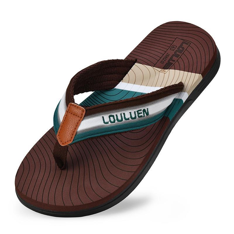 Fashion Summer Men's Flip Flops Anti Slip Beach Sandals Men's Outdoor Leisure Flip Flops