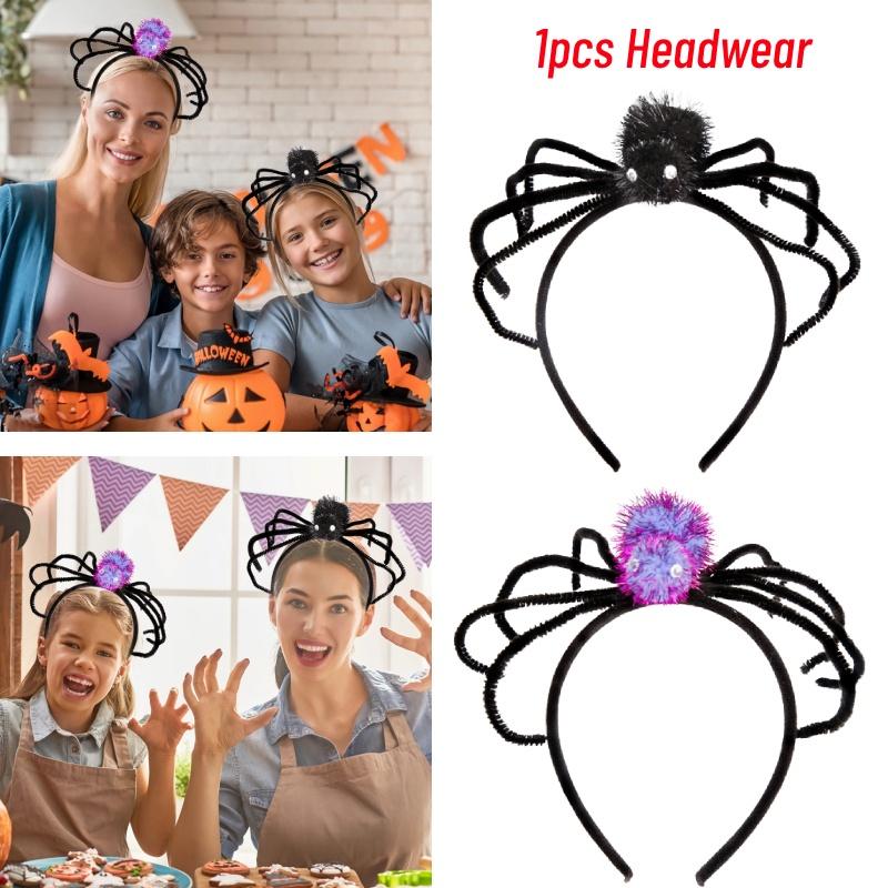 Bandeau Araignée d'Halloween Élégant Accessoire de Costume Parfait Pour un Look Festif
