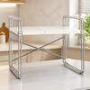 Countertop Microwave Rack with Metal Frame Long-Lasting Kitchen Appliance