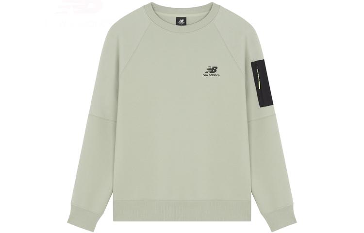 New Balance Sweatshirts Men s Green Crew Neck Moderate Regular AMT21359-PGE XL